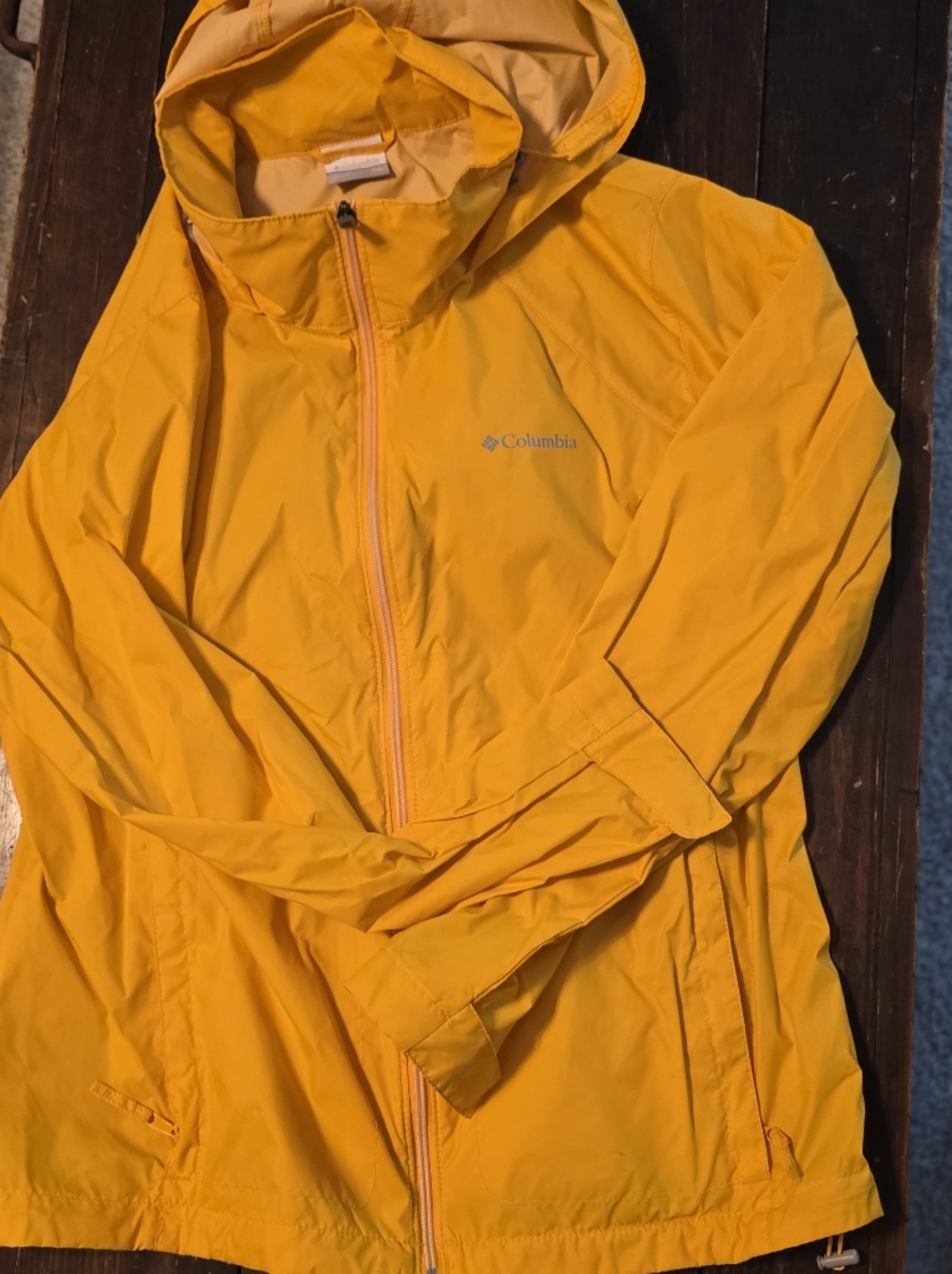 Columbia Yellow Packable Outdoor Jacket